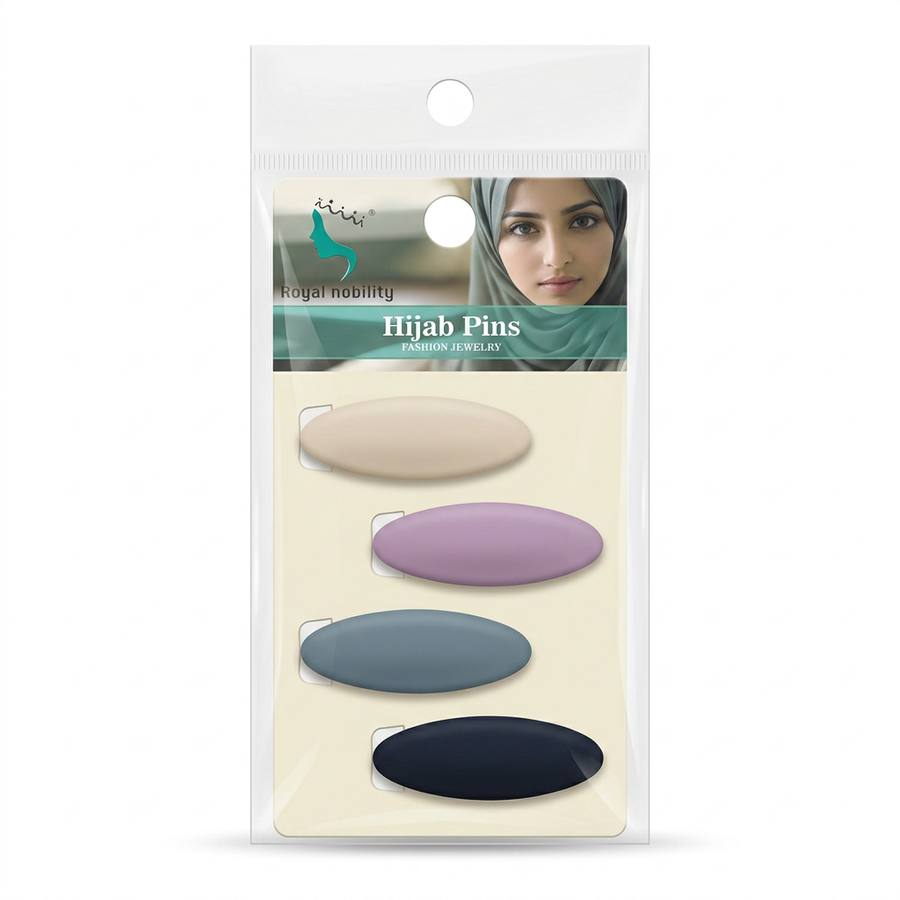 Matte Oval Hijab Pins - 3