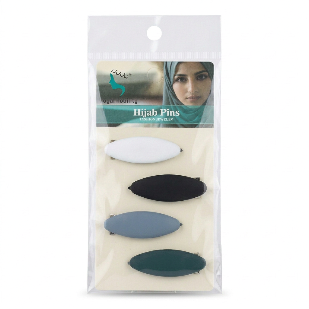 Matte Oval Hijab Pins - 4