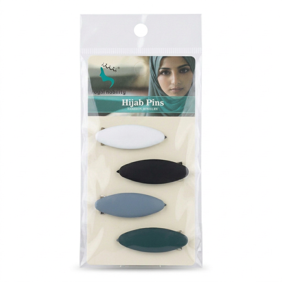 Matte Oval Hijab Pins - 4