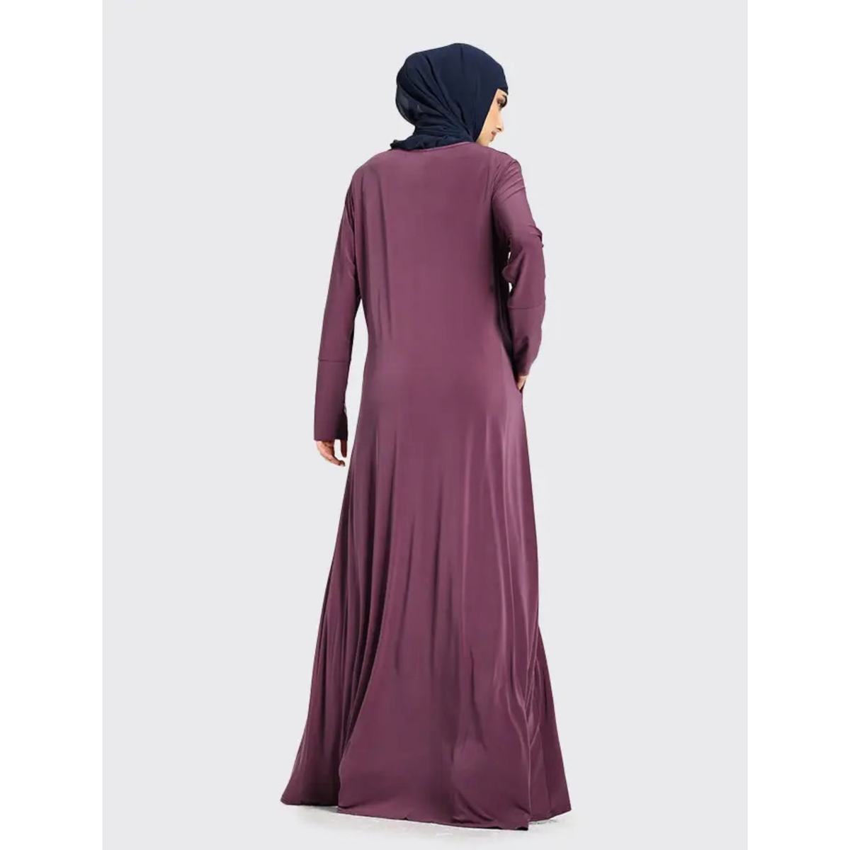 Mauve Jersey Abaya