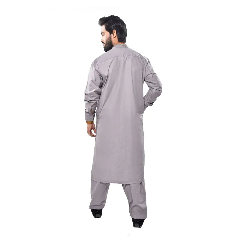 Men's Grey Shalwar Kameez 946-1