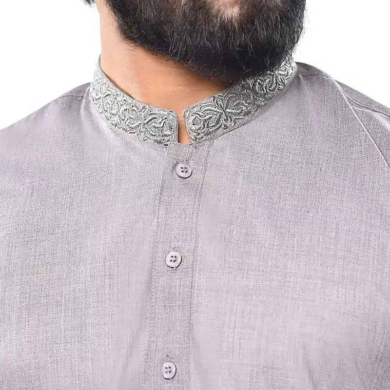 Men's Grey Shalwar Kameez 946-1