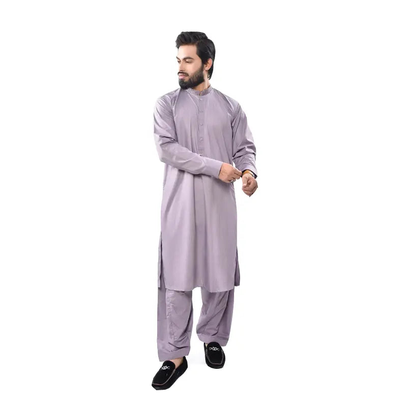 Men's Lilac Shalwar Kameez 946-2