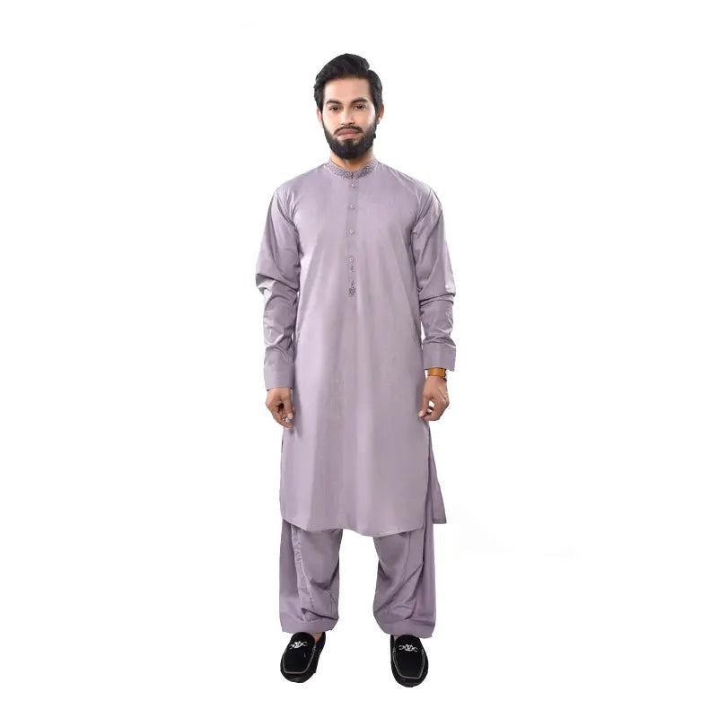 Men's Lilac Shalwar Kameez 946-2