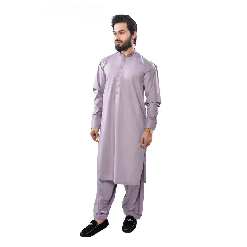 Men's Lilac Shalwar Kameez 946-2