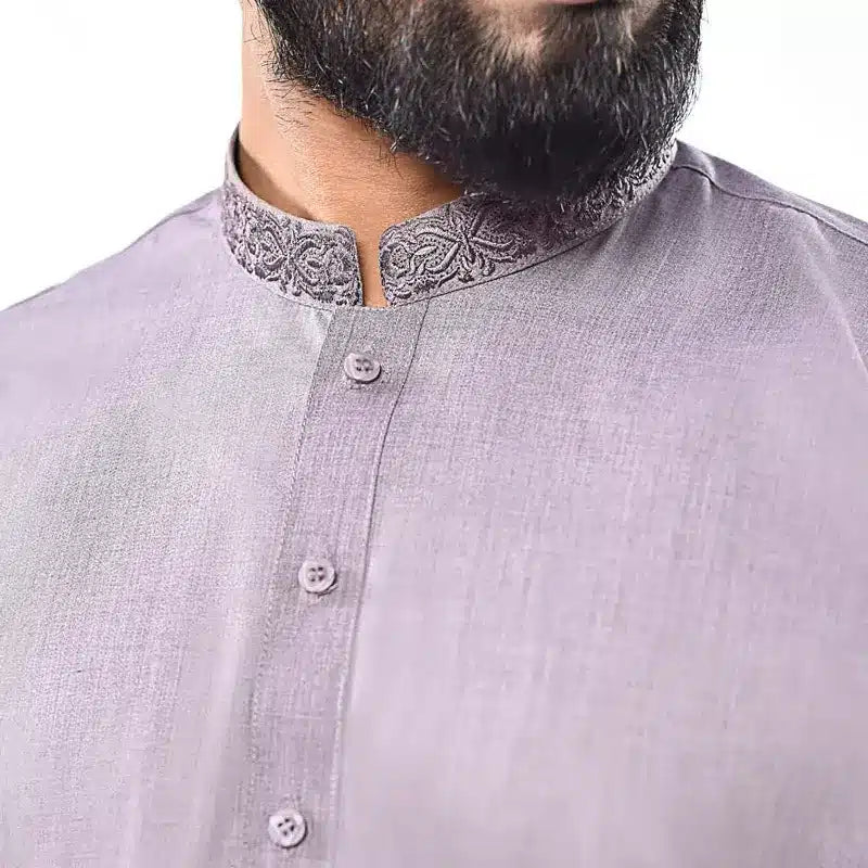 Men's Lilac Shalwar Kameez 946-2