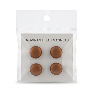 Metallic Bronze Hijab Magnets Pins - 4 Pack