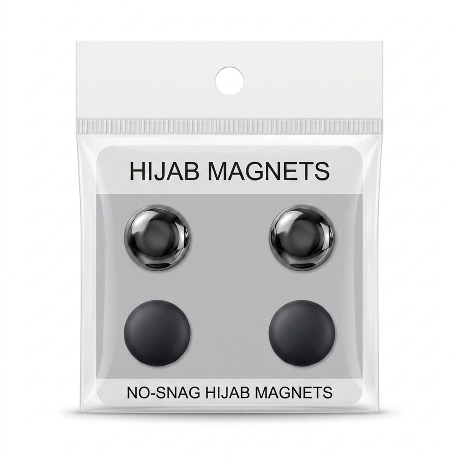 Metallic & Matte Hijab Magnet Pins - 4 Pack - 4