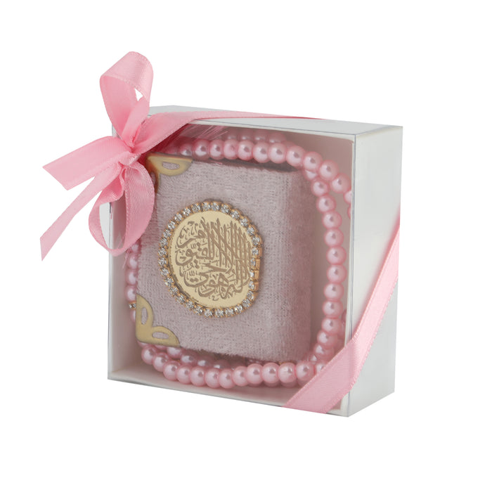 Mini Quran & Tasbih Gift Set 0990 Pink