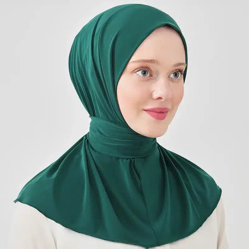 One Piece Hijab Bottle Green