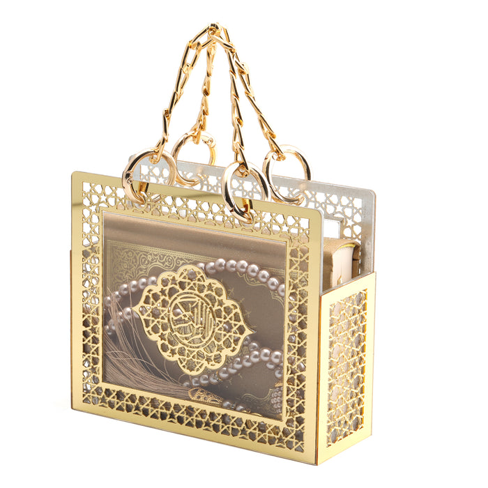 Noor Islamic Gift Bag Set 11279 Gold With English Translation