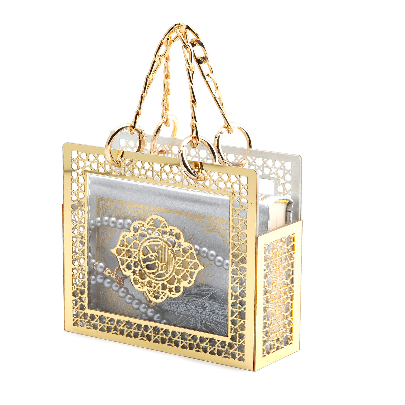 Noor Small Islamic Gift Bag Set 11241 Silver
