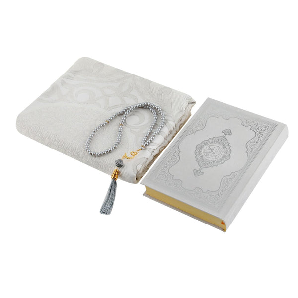Noor Islamic Gift Bag Set 11279 Grey With English Translation