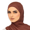 Elegant Jersey Hijab Siena Brown