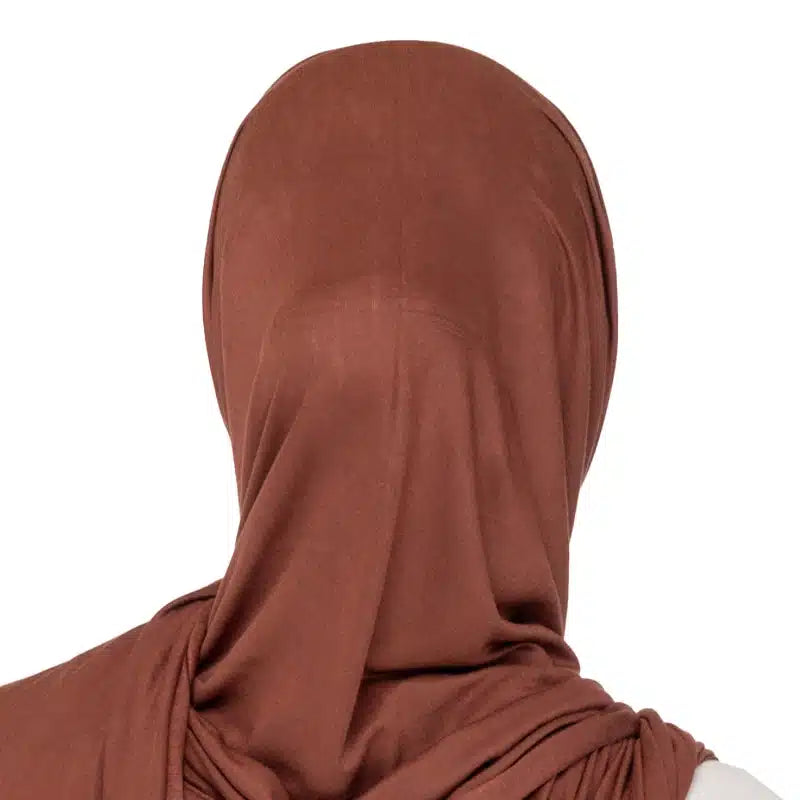 Elegant Jersey Hijab Siena Brown 107