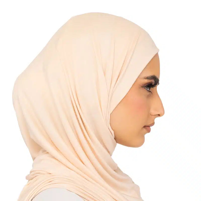 Elegant Jersey Hijab Biege