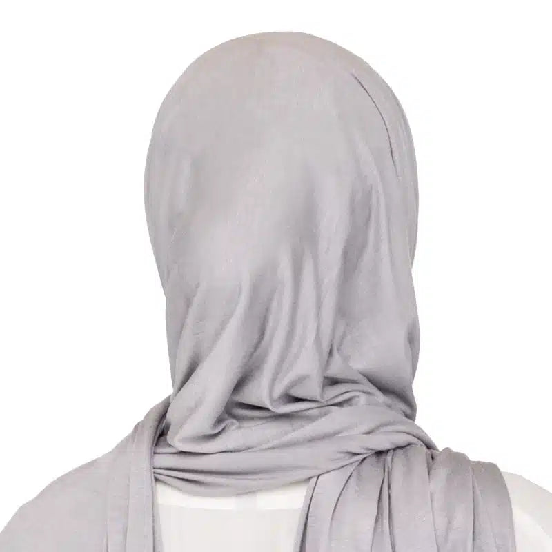 Elegant Jersey Hijab Silver 45