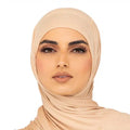 Elegant Jersey Hijab Sand