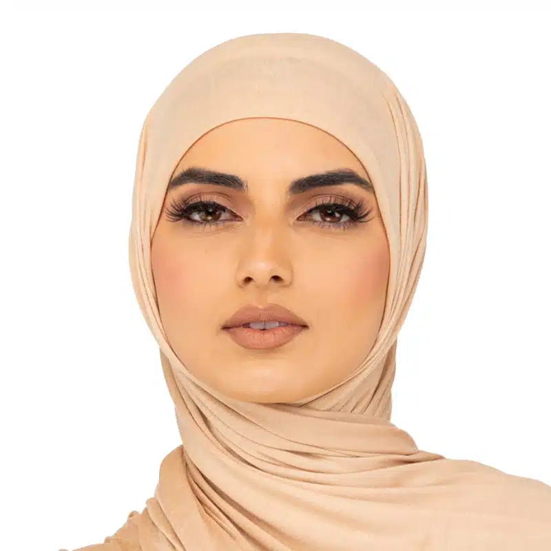 Elegant Jersey Hijab Sand