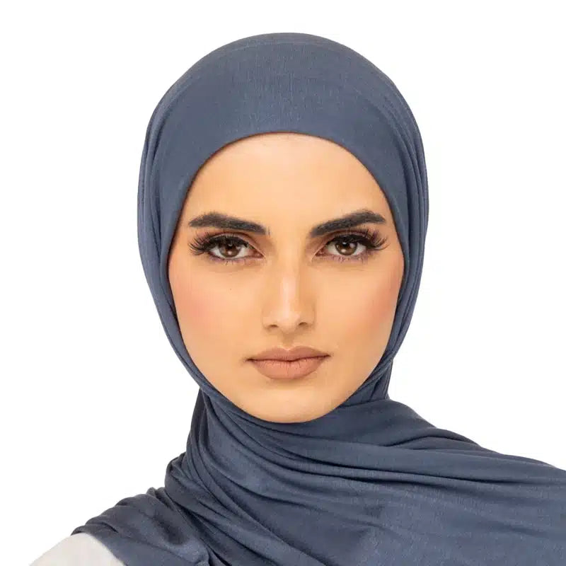 Elegant Jersey Hijab Blue 20