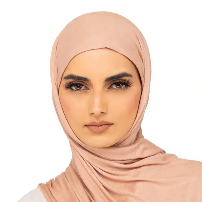 Elegant Jersey Hijab Desert Sand