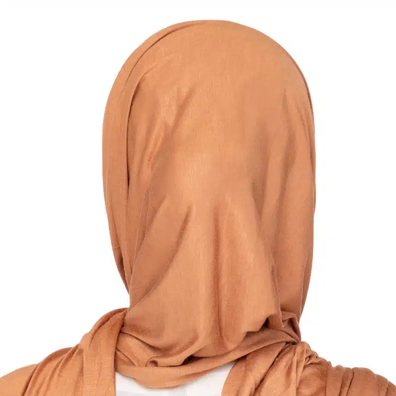 Elegant Jersey Hijab Sunburst Orange