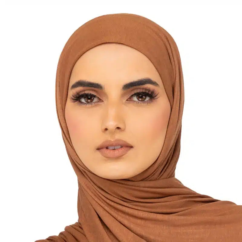 Elegant Jersey Hijab Caramel