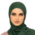 Elegant Jersey Hijab Pine Green