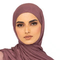 Elegant Jersey Hijab Mauve Taupe