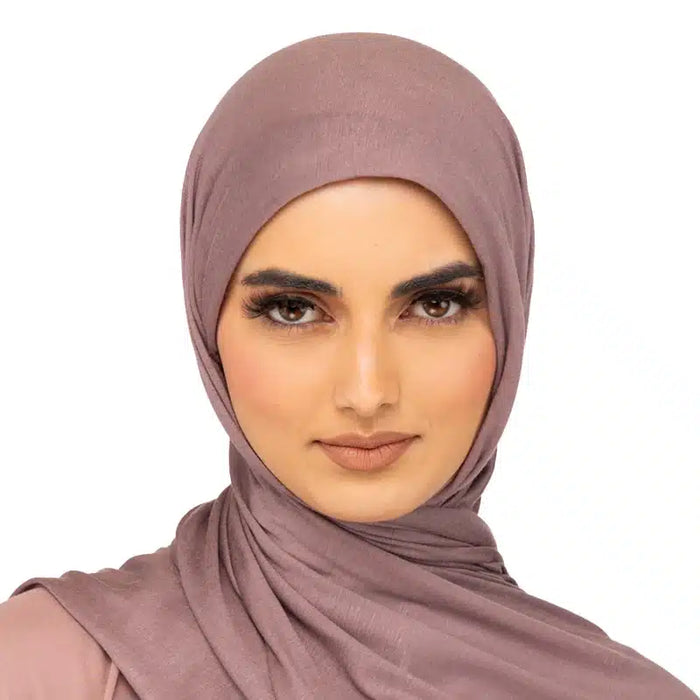 Elegant Jersey Hijab Mauve Pink 70