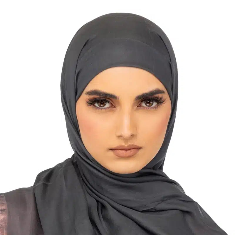 Organic Modal Hijab Anchor Grey
