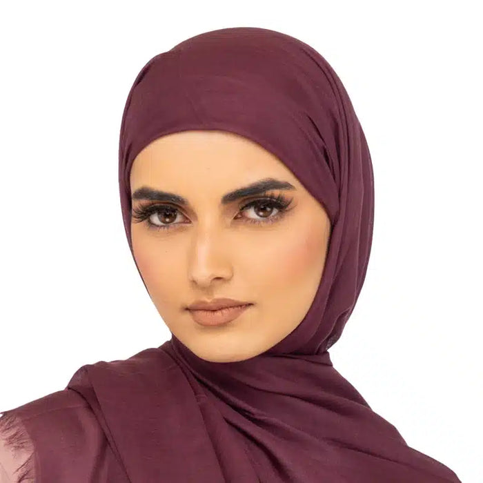 Organic Maxi Modal Hijab Plum 49