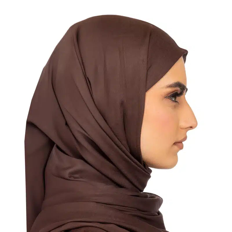Organic Modal Hijab Walnut Brown