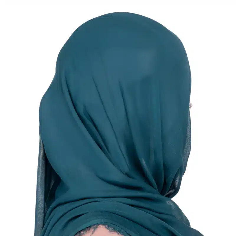 Organic Modal Hijab Teal Blue