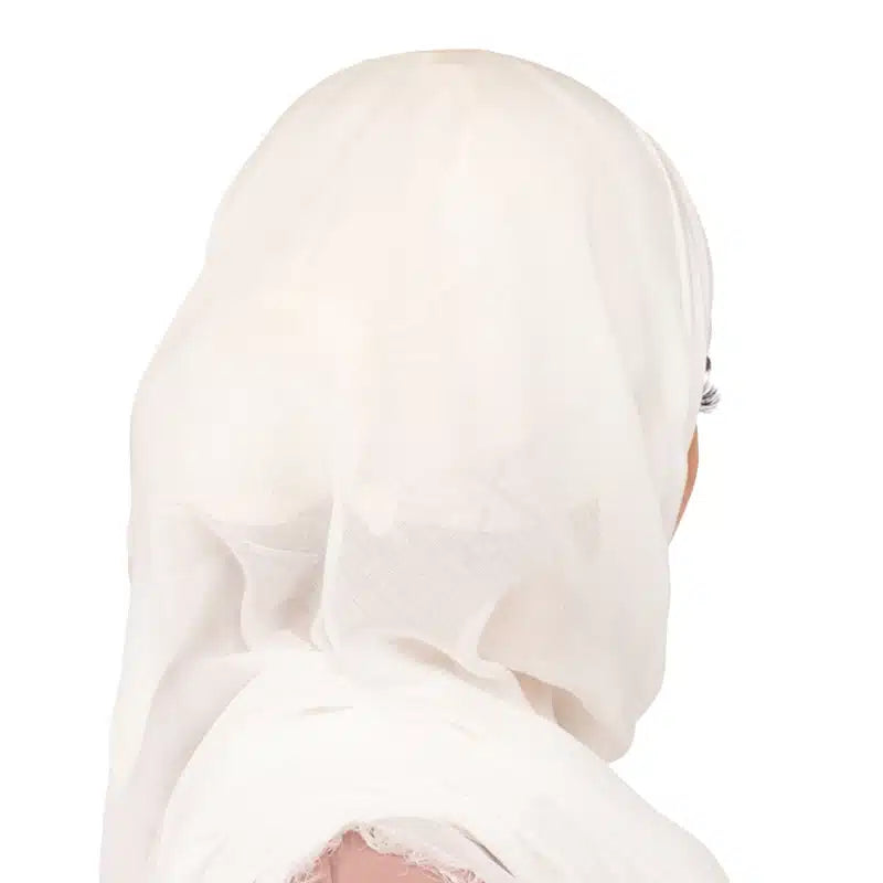 Organic Modal Hijab White
