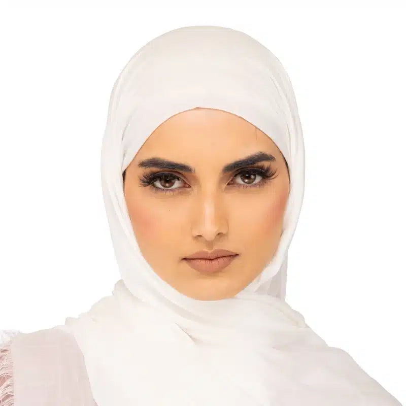 Organic Modal Hijab White