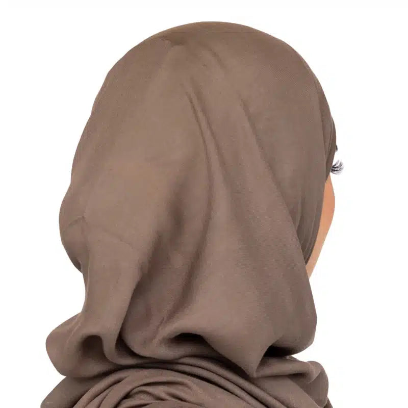 Classic Ash Brown Cotton Hijab
