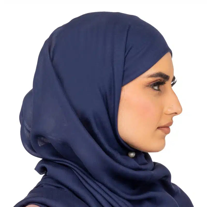 Classic Cotton Navy Hijab