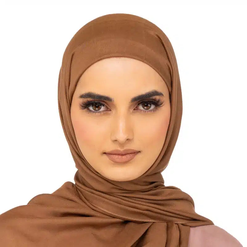 Classic Cotton Hijab Caramel 16