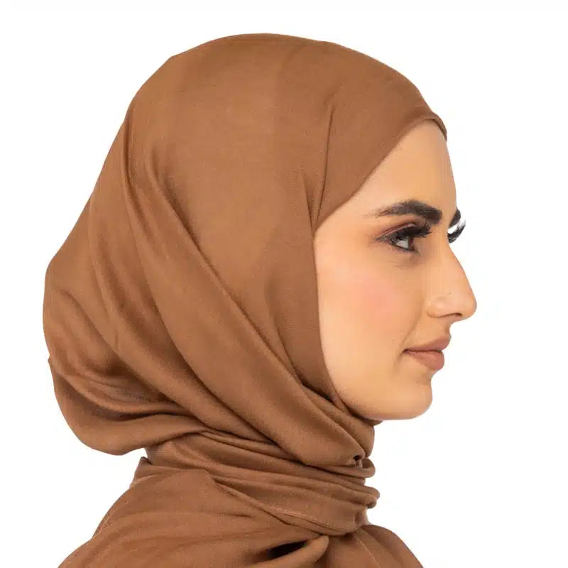 Classic Cotton Hijab Caramel 16