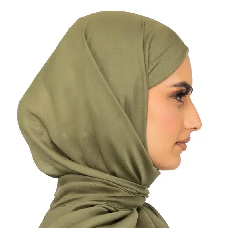 Classic Cotton Hijab Olive 18