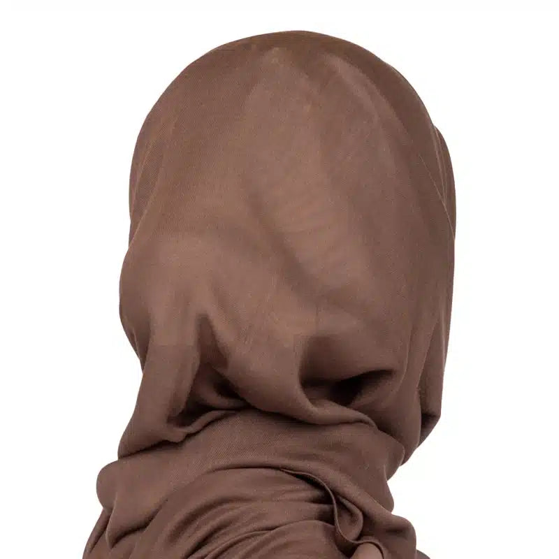 Classic Cotton Hijab Dark Brown