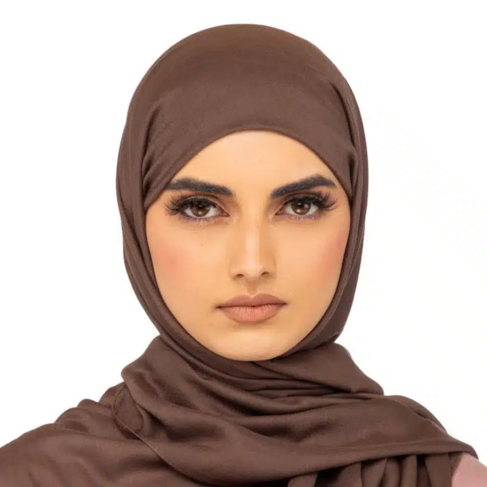 Classic Cotton Hijab Dark Brown