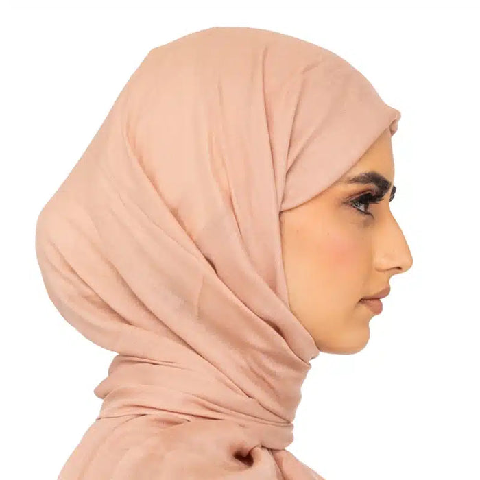 Classic Cotton Hijab Peach 09
