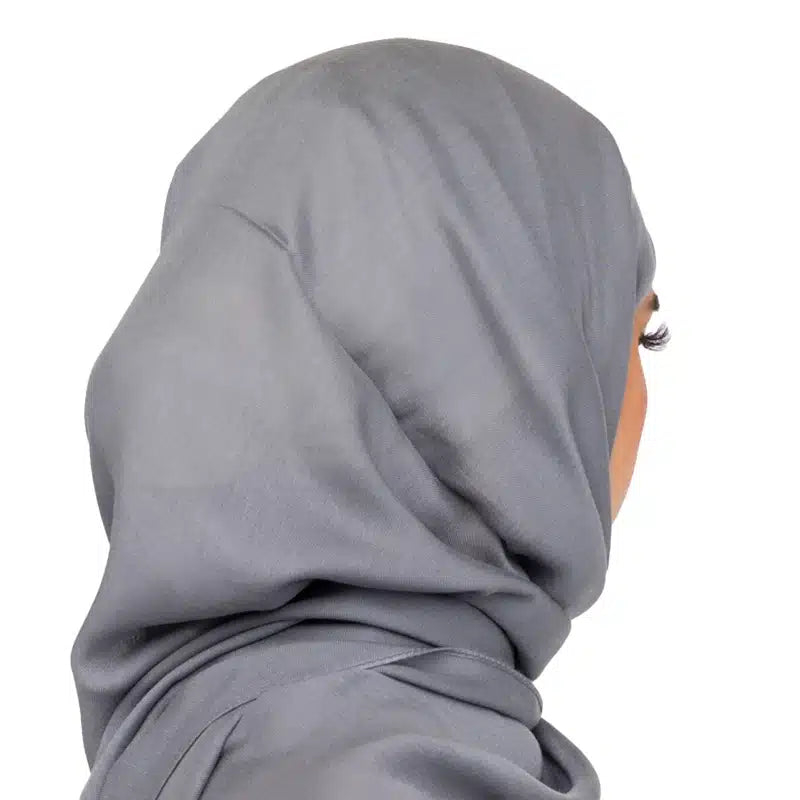 Classic Cotton Hijab Fossil Grey