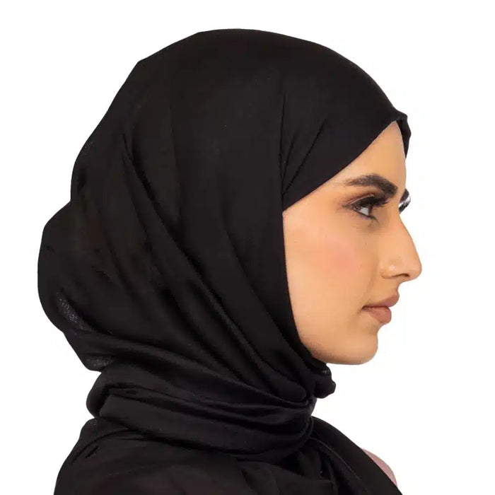 Classic Cotton Hijab Black 01