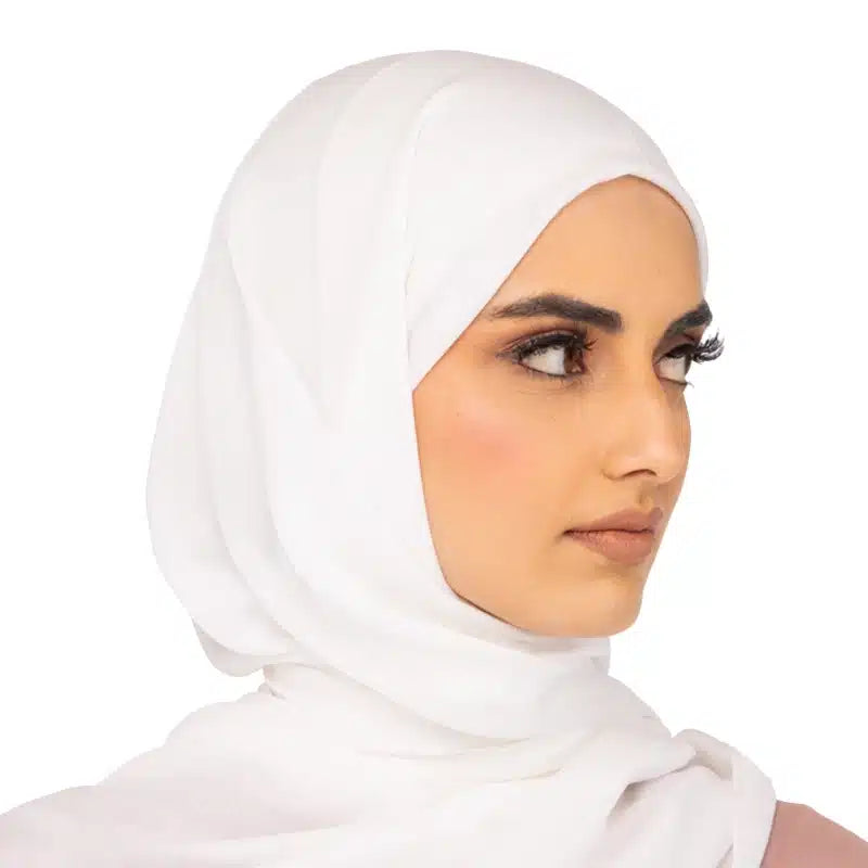 Classic Cotton Hijab Off White
