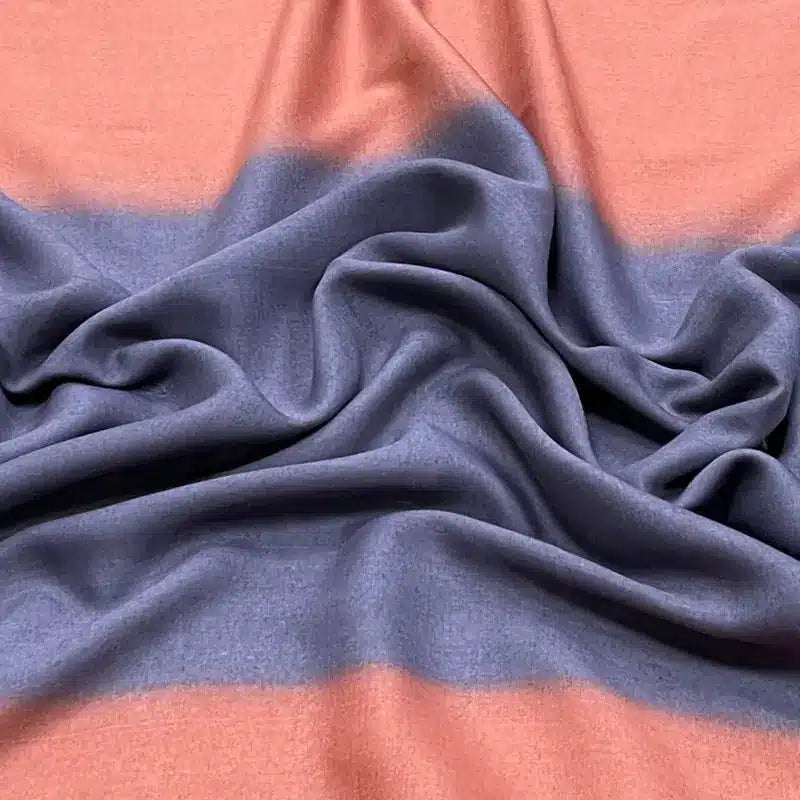 Ombre Blush Pink & Grey Cotton Hijab