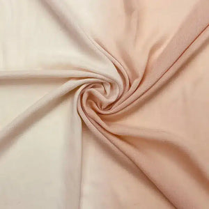Ombre Silk Peach & Cream Chiffon Hijab
