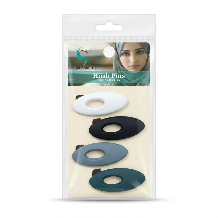 Oval Cut-Out Hijab Pins - 5